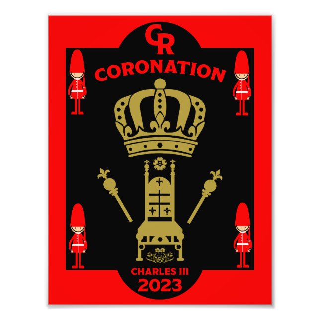 König Karl III. Krönung Gedenkfeier Souvenir Fotodruck (Vorne)