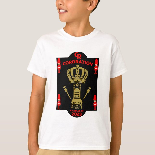König Karl III. Krönung Gedenkfeier Souvenir T-Shirt (Vorderseite)
