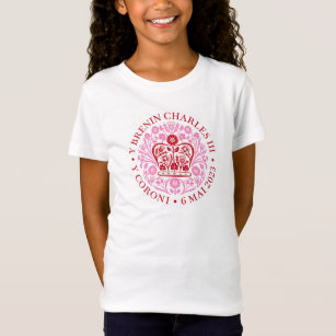 König Karl III. Krönungsemblem, königlicher Souven T-Shirt