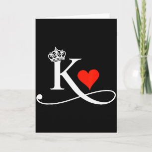 König & Königin der Herzen Passendes Paar Heiliger Karte