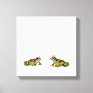 König-Königin-Frosch, der sich anschaut Leinwanddruck