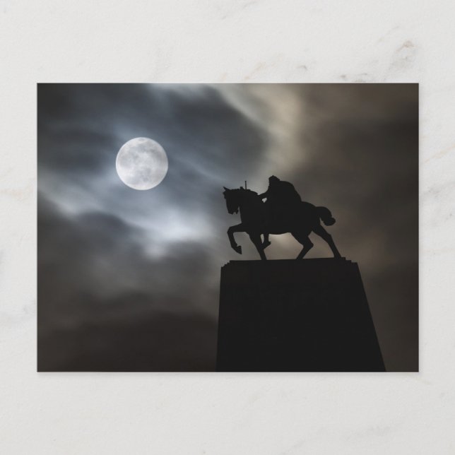 König Kralja Tomislava Silhouette Postkarte (Vorderseite)