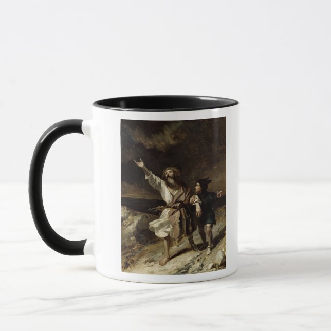 König Lear und der Dummkopf im Sturm Tasse (Links)
