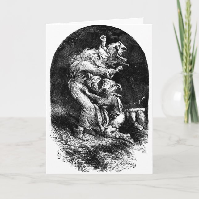 König Lear und Narr im Sturm Karte (Vorderseite)