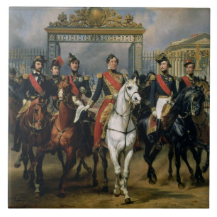 König Louis-Philippe (1773-1850) von Frankreich Fliese