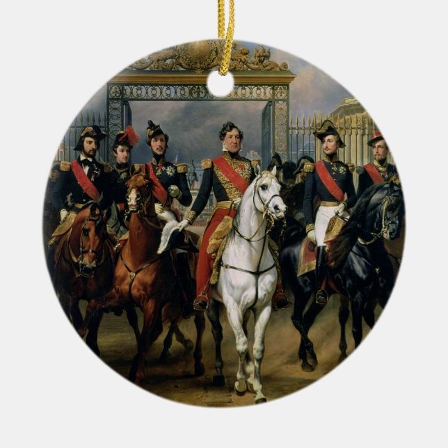 König Louis-Philippe (1773-1850) von Frankreich Keramikornament (Vorne)