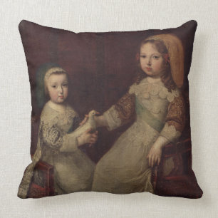 König Louis XIV (1638-1715) als Kind mit Philipp Kissen