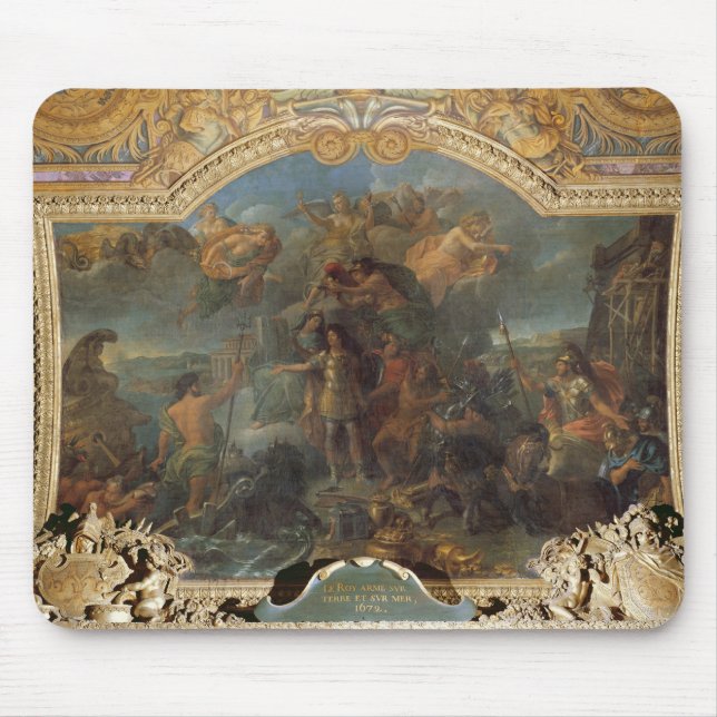 König Louis XIV aufnehmend bewaffnet auf Land und Mousepad (Vorne)