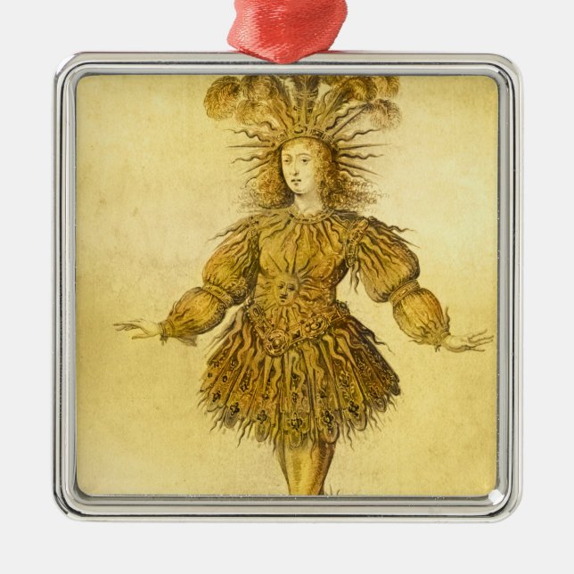 König Louis XIV von Frankreich Ornament Aus Metall (Vorne)