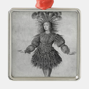 König Louis XIV von Frankreich Silbernes Ornament