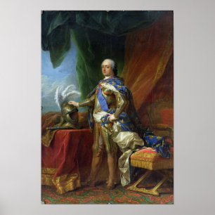 König Louis-XV von Frankreich u. von Navarra, 1750 Poster