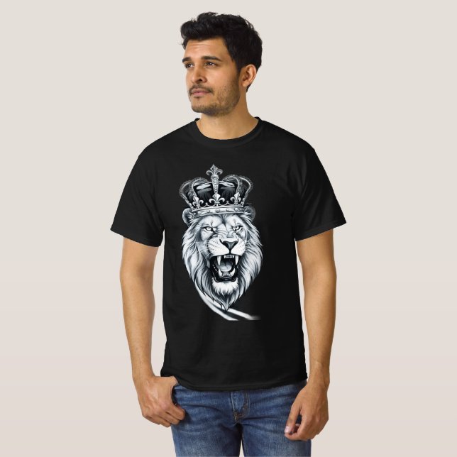 König Löwe Stärke Grafik T-Shirt (Vorne ganz)