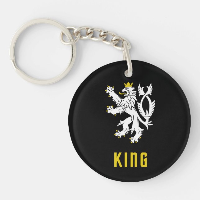 König Löwe Wappen Schlüsselanhänger (Vorderseite)