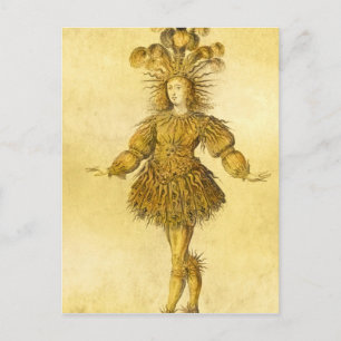 König Ludwig XIV. Frankreichs Postkarte