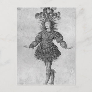 König Ludwig XIV. Frankreichs Postkarte