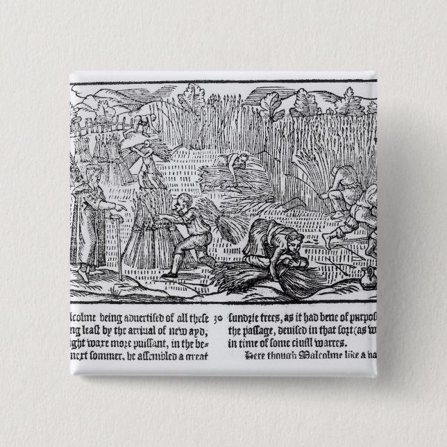 König Malcolm von Schottland Button (Vorderseite)