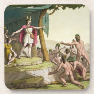 König Manco Capac und Mutter der Königin-Coya, d Untersetzer