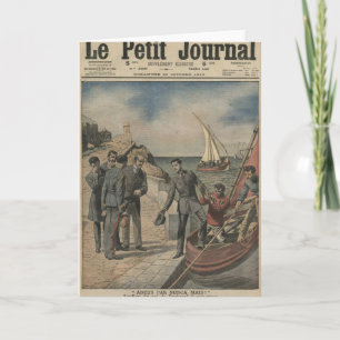 König Manuel II. von Portugal, der sich um Abschie Karte