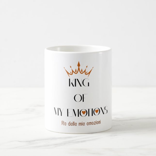König meiner Emotionen Tasse (Mittel)