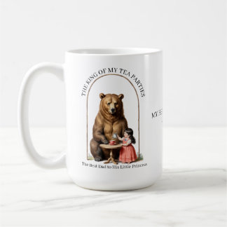 König meiner Teeparty-Bär-Tasse Tochter an Papa Kaffeetasse