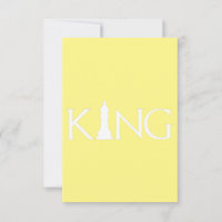 König mit Schachstück