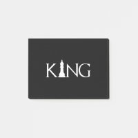 König mit Schachstück