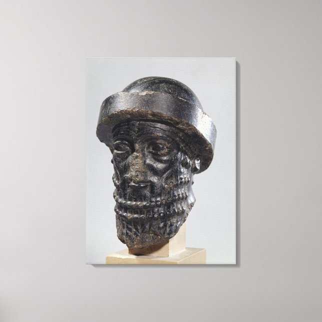 König, möglicherweise Hammurabi, König von Babylo Leinwanddruck (Vorderseite)
