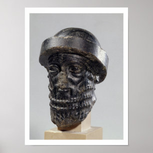 König, möglicherweise Hammurabi, König von Babylo Poster