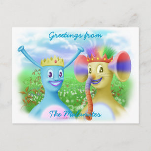 König Monty und Prinz Marvin Postkarte