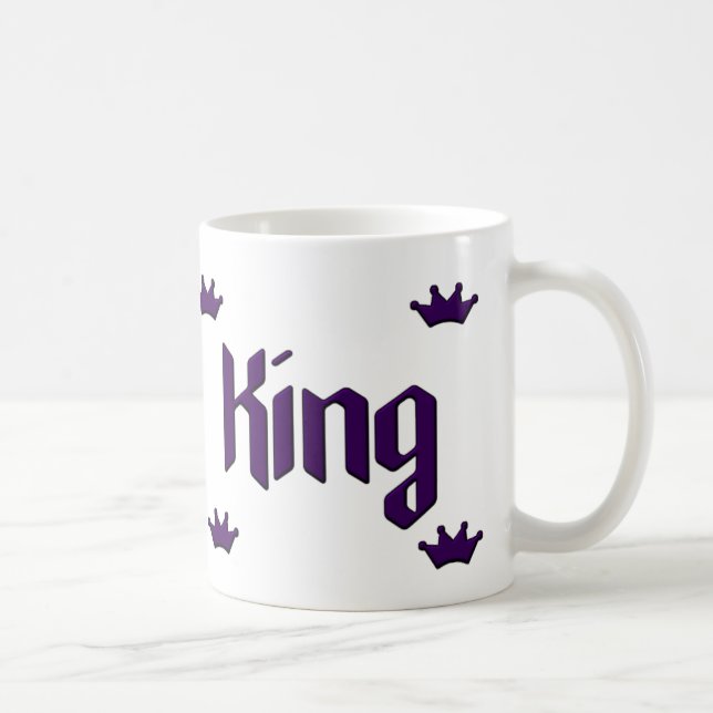 König Mug Purple Crowns Tasse (Rechts)