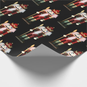 König Nussknacker Schwarze Soldat Weihnachten Geschenkpapier
