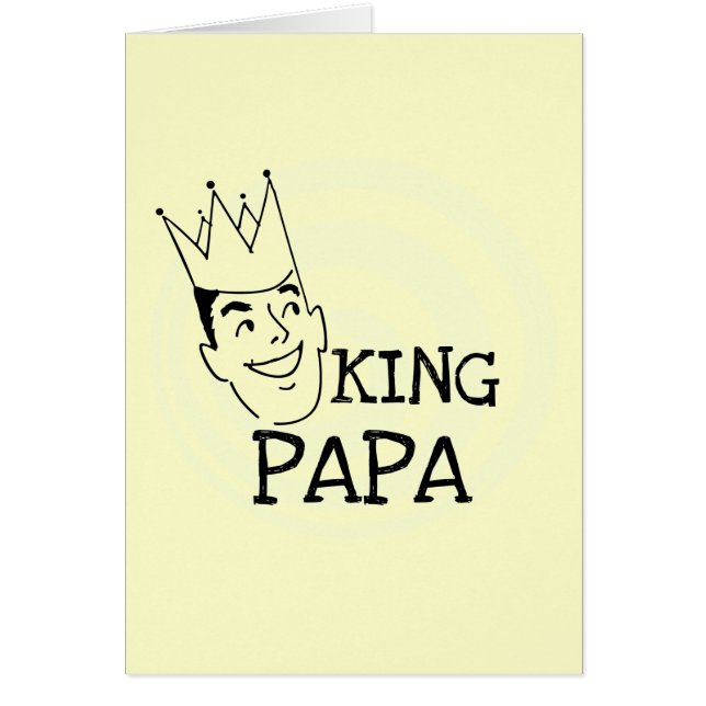 König Papa T-shirts und Geschenke (Vorne)