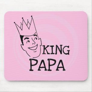 König Papa T-shirts und Geschenke Mousepad