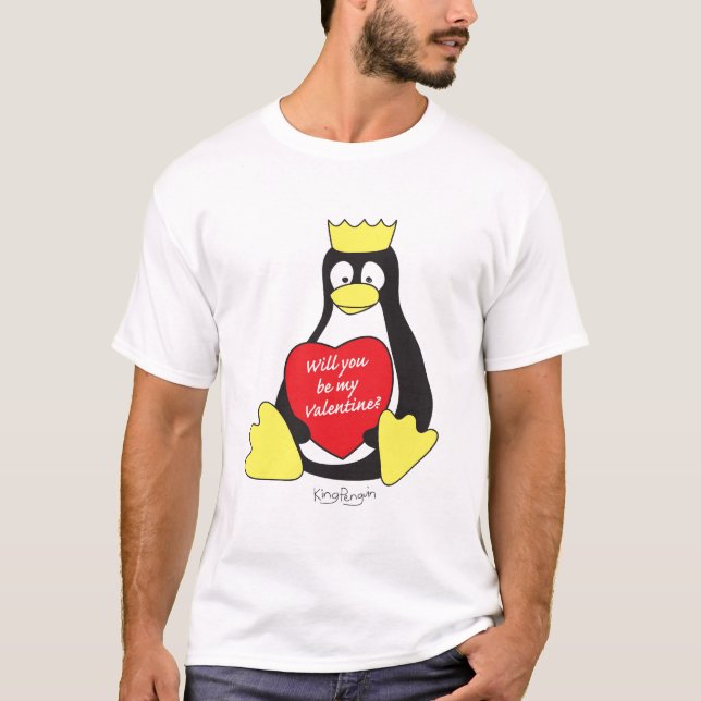 König Penguin Valentine-T - Shirt (Vorderseite)
