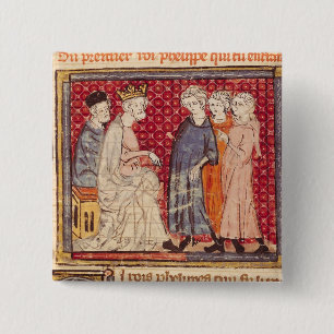 König Philippe I, Grandes Chroniques De Frankreic Button