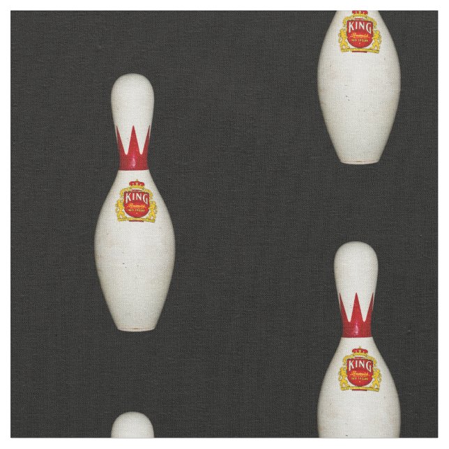 König Pin Bowling Pin Fabric Stoff (Nahaufnahme)