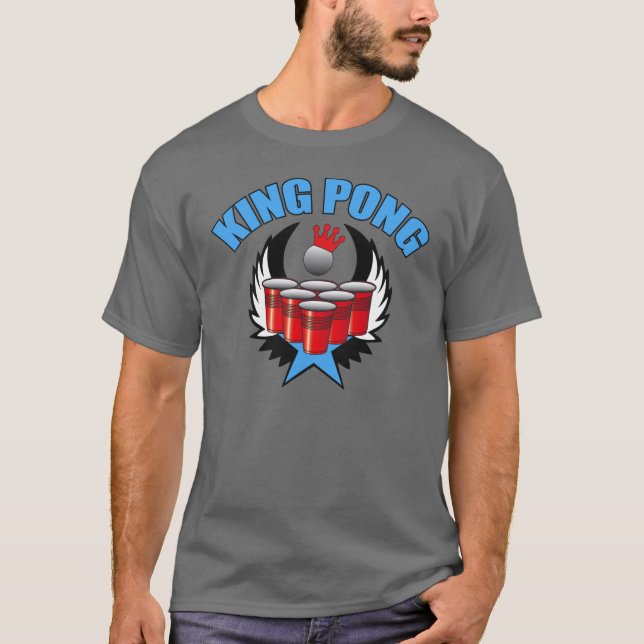 König Pong Beer Pong T-Shirt (Vorderseite)