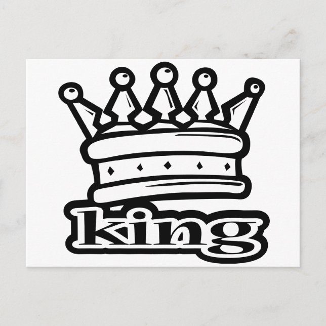 König Postkarte (Vorderseite)