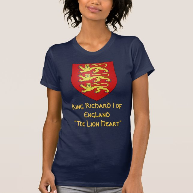 König Richard I von England "das Lionheart " T-Shirt (Vorderseite)