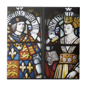 König Richard III und Königin Anne von England Fliese