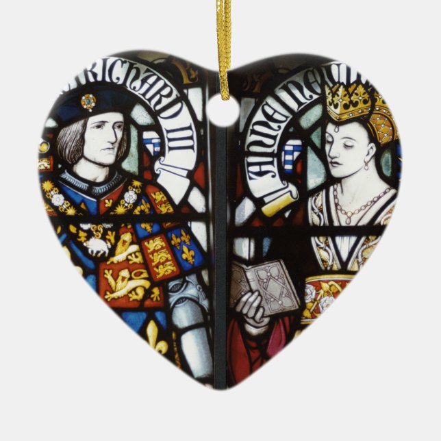 König Richard III und Königin Anne von England Keramikornament (Vorne)