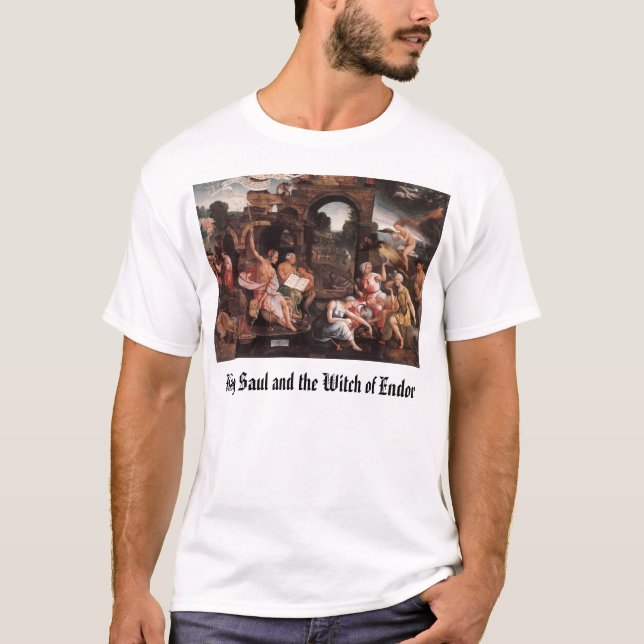 König Saul und die Hexe von Endor T-Shirt (Vorderseite)