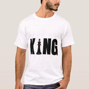 König-Schach-T-Shirt für Männer T-Shirt