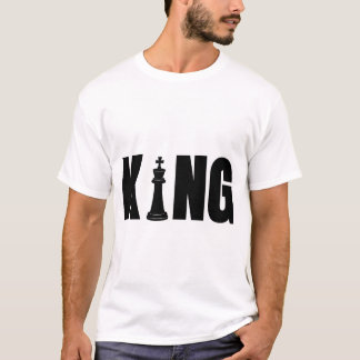 König-Schach-T-Shirt für Männer T-Shirt