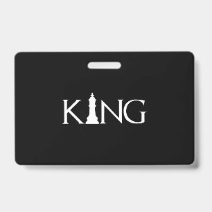König Schachfigur Halloween-Kostüm Schachliebhaber Ausweis