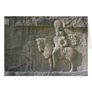 König Shapur I und Baldrian Sassanian