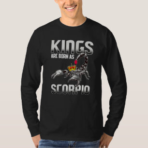 König Skorpion Horoskop Astrologie Oktober Novembe T-Shirt