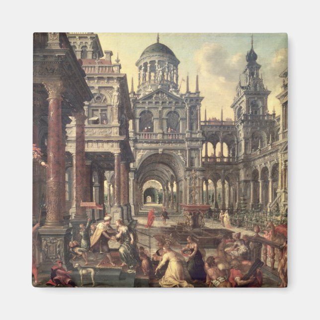 König Solomon und die Königin von Sheba Magnet (Vorne)