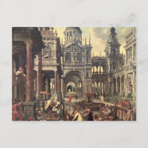 König Solomon und die Königin von Sheba Postkarte