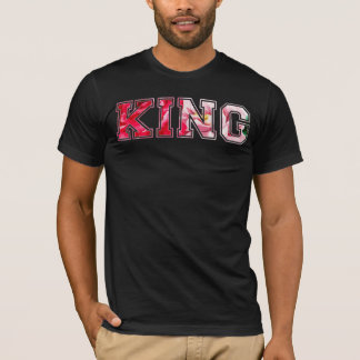 König Text Graffiti-Style-Lettering T-Shirt